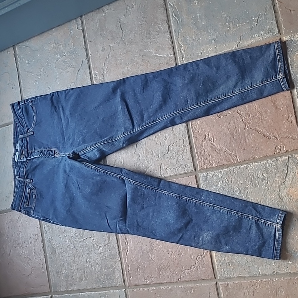 Old Navy Womens 12 rock star super skinny high rise denim blue jeans